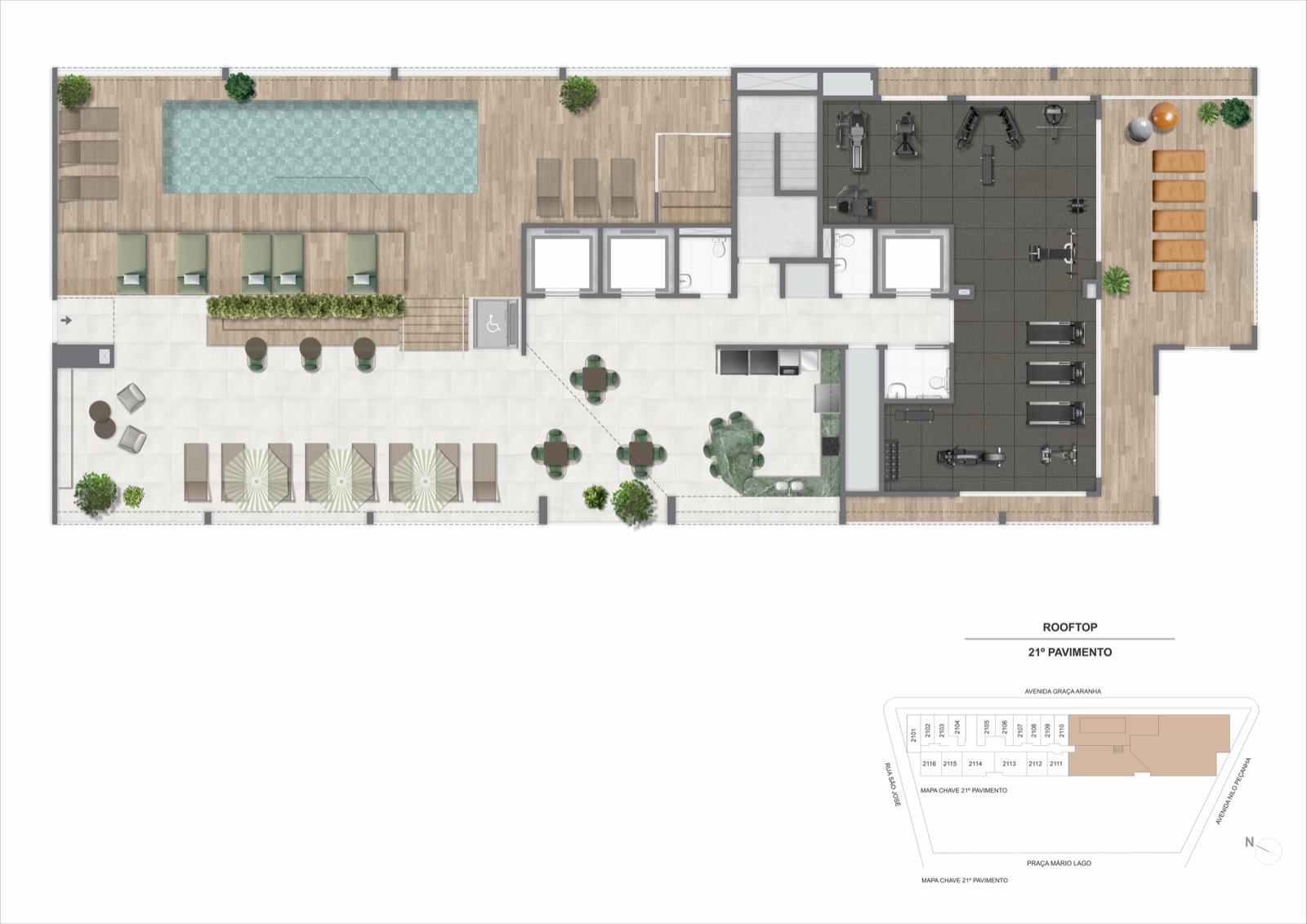 Planta do rooftop