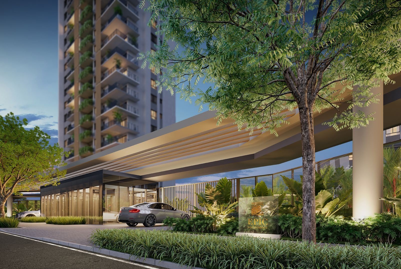 Entrada do Epic Golf Residence