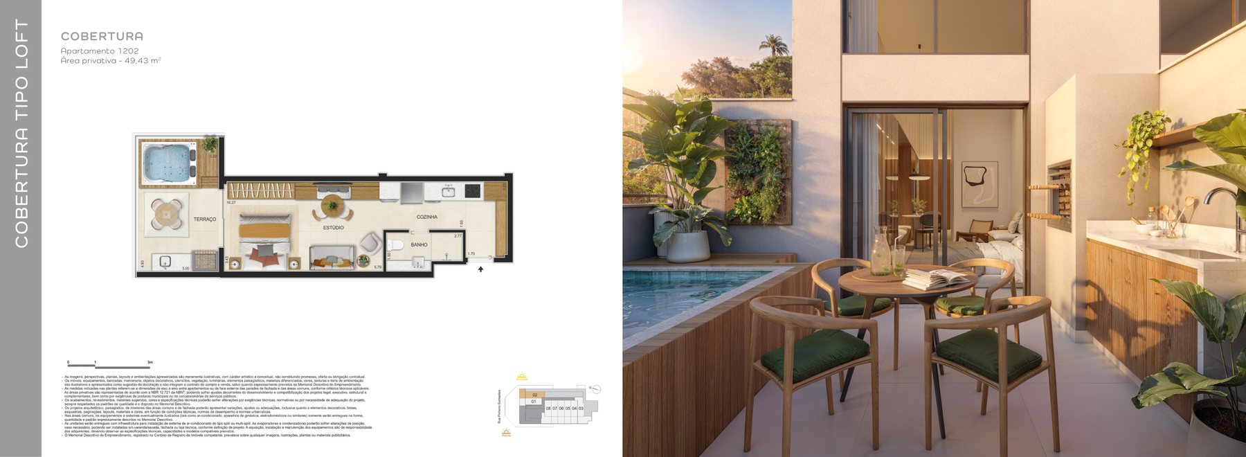 Planta cobertura loft