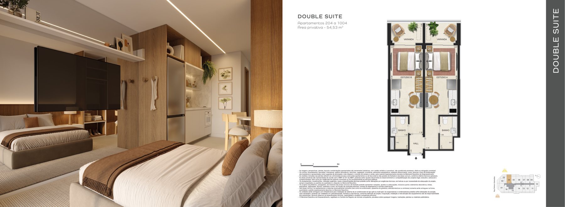 Planta double suite