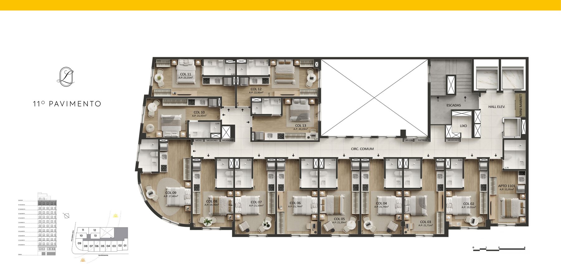 Planta do 11º pavimento