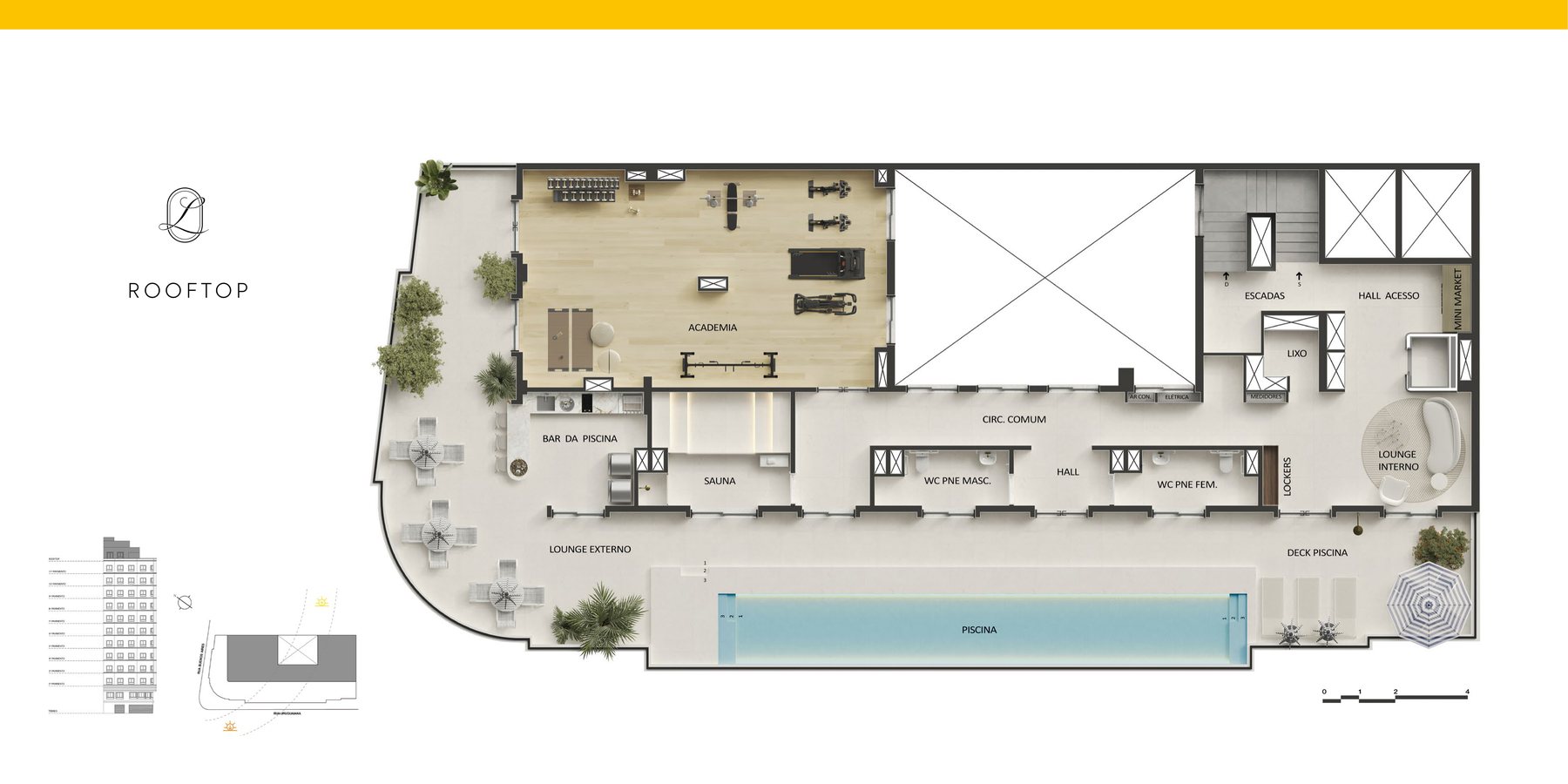 Planta do rooftop