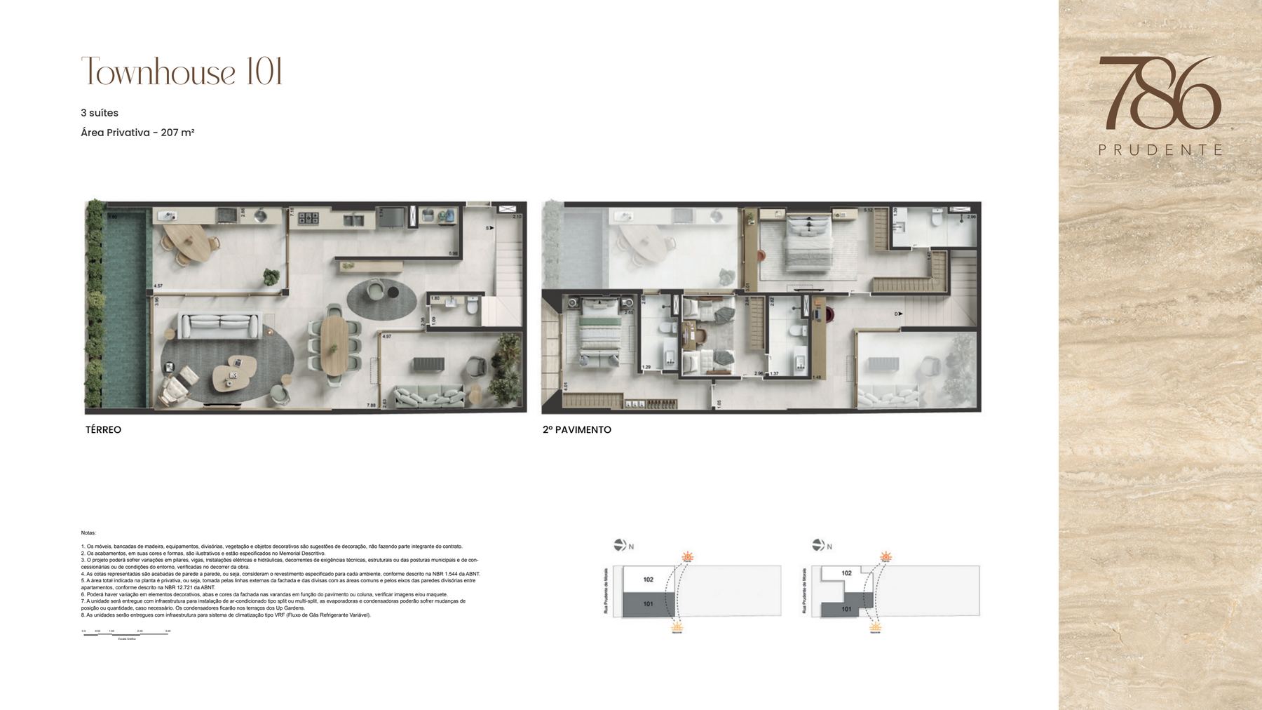 Planta townhouse 101