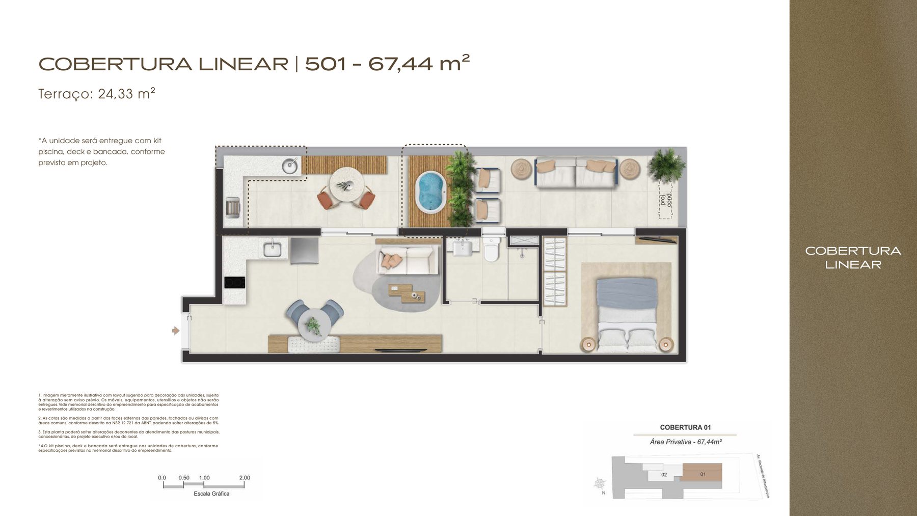 Planta da cobertura 501