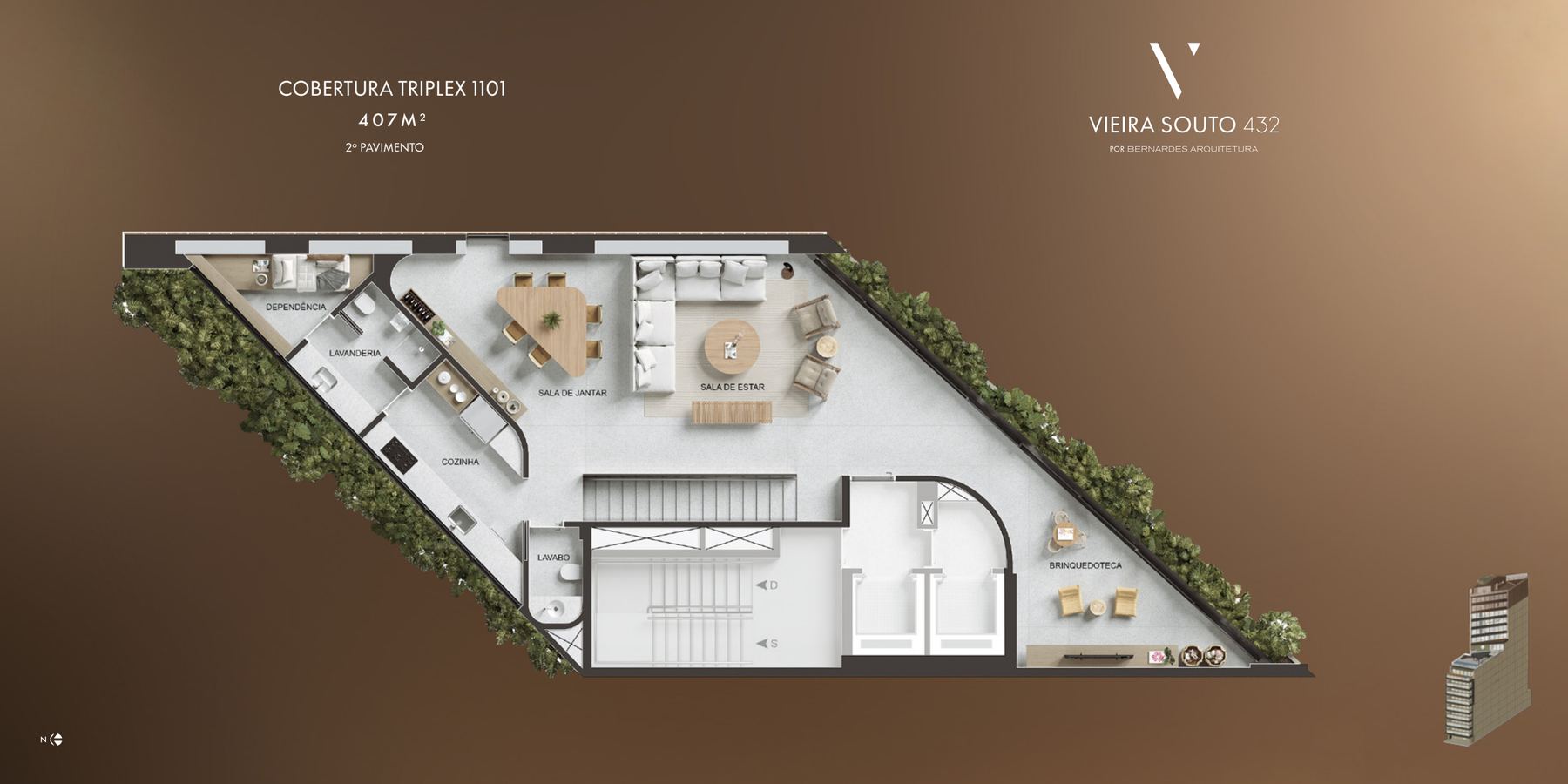 Cobertura triplex 1101
