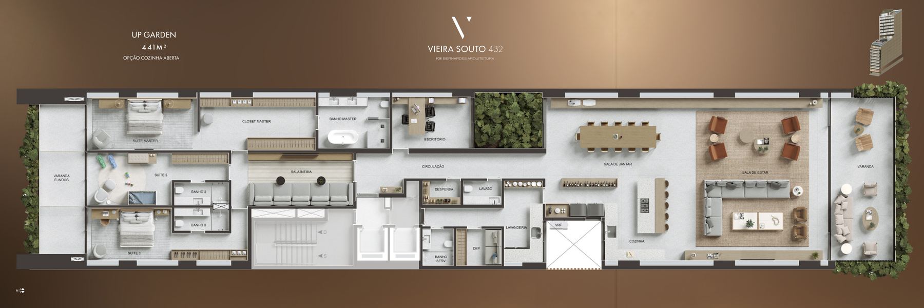 Planta garden térreo