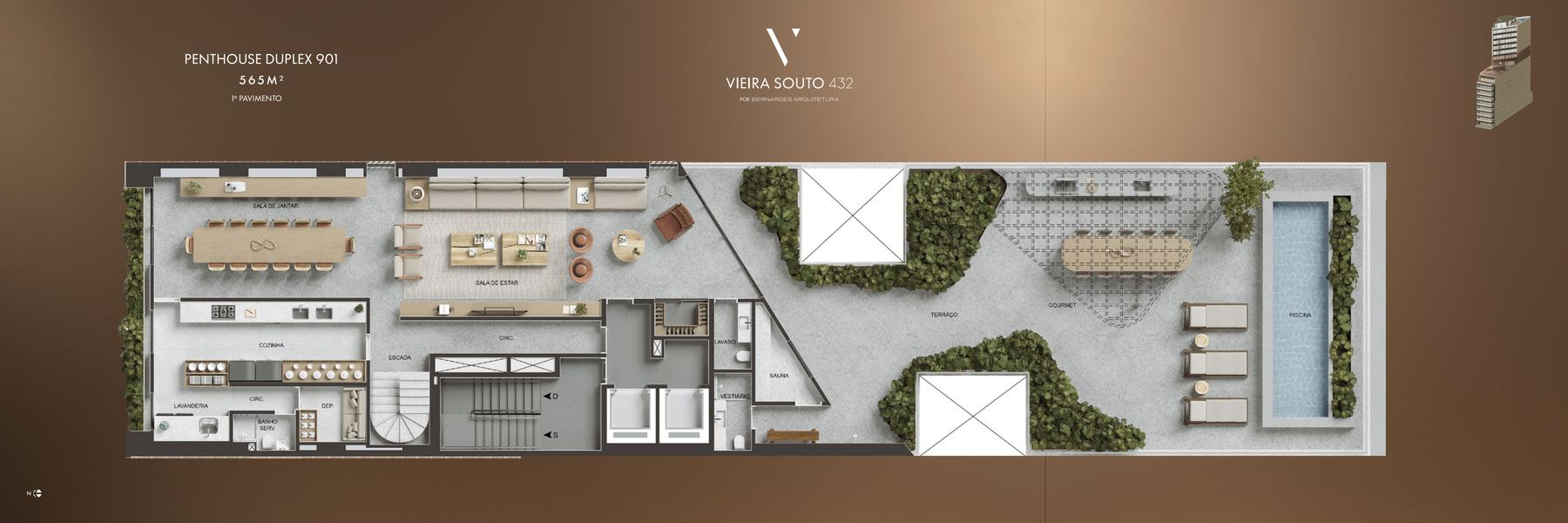 Penthouse duplex 1º pavimento